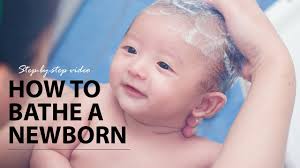 Baby's blood sugar is stabilised. Bathing A Newborn Baby With Umbilical Cord Step By Step Video Youtube