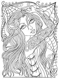 Instant Download Gothic Beauty Coloring Book Adult Coloring Color Pages Fashion Goth Big Eyed Girls Low Brow Tattoo Girls Digi Angel Coloring Pages Coloring Books Adult Coloring
