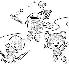 The free printable pictures will remind the children of the best moments of their favorite cartoon and will allow them to contribute to the creation of images for the main characters: Free Printable Team Umizoomi Coloring Pages For Kids
