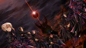 Tohsaka rin fate characters fate anime series face reference fate zero type moon anime scenery fate stay night fantasy. Saber Alter Anime Series Fate Stay Night Zero Characters Group Wallpaper 2400x1350 1070878 Wallpaperup