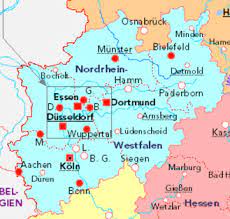 It was created in 1946 by the british military administration, who combined the former province of westphalia and the norther parts of the rhine province into a new state. North Rhine Westphalia Nordrhein Westfalen Historical Geography Familysearch