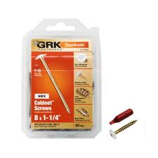 Maybe you would like to learn more about one of these? Grk Fasteners 8 X 1 1 4 In White Low Profile Washer Head Cabinet Screw 80 Pack 120680 The Home Depot