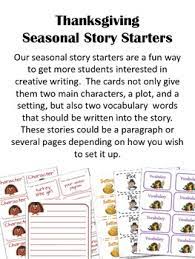 Your uncle jimmy is famous for the silly gifts he gives on birthdays. Thanksgiving Story Starters Worksheets Teaching Resources Tpt