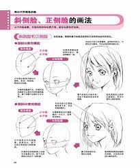 斜侧脸 正侧脸的画法 1 part 2 女孩脸部的画法 在线读书 当当网 drawing reference anime drawings tutorials anime drawings