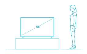 55 inch walk since one foot is 30 cm long, it is equal to 55. Vizio 55 M Series Tv Dimensions Drawings Dimensions Com