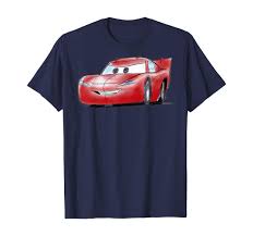 Amazon.com: Disney Pixar Cars Lightning McQueen Profile Graphic T-Shirt  T-Shirt : Clothing, Shoes & Jewelry