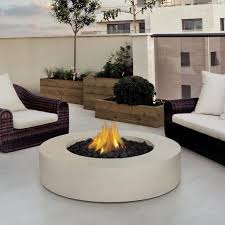 Round White Concrete Fire Pit Table Decor Aid Round Propane Fire Pit Fire Pit Table Gas Fire Pit Table