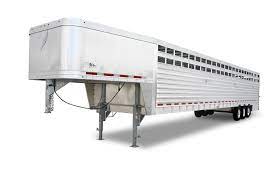 Gooseneck skeletal semi trailer, also named gooseneck skeleton semi trailer, container chassis trailer etc. Livestock Trailers Model 8271 Stock Trailer Featherlite Trailers