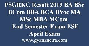 Psgrkc Result Exam College Website Semester
