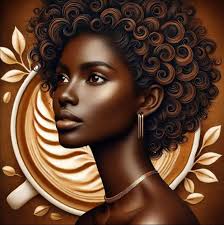 A beautiful African American woman standing