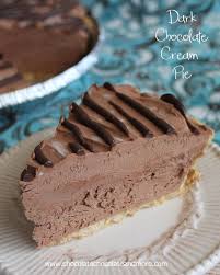 Dark Chocolate Cream Pie Recipe Cream Pie Recipes Desserts Chocolate Cream Pie
