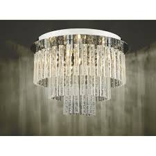 Guide to bathroor light fixtures,bathroom lighting guidelines: Paulita Bubbles Flush Art Deco Bathroom Light Ip44 Chrome Glass