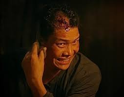TRIVIA: During the scene where Soliman (The Intruder) is shaving his head  and glued his cut, I shaved my own hair into a patchy mess, and then having  to keep it that