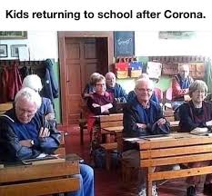 Kids Returning To School After Corona In 2020 Funny Memes Funny Relatable Memes Jokes And Riddles