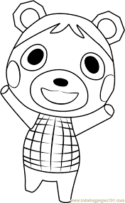Check spelling or type a new query. Bluebear Animal Crossing Coloring Page For Kids Free Animal Crossing Printable Coloring Pages Online For Kids Coloringpages101 Com Coloring Pages For Kids