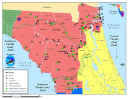 Click On Any Trail Or Number On This Map To Be Brought To The Trail S Management Page Department Of Environmental Protection Florida Lake City