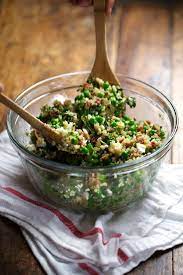 Spring Quinoa Salad With Honey Lemon Vinaigrette Pinch Of Yum Recipe Healthy Recipes Healthy Delicious Salads