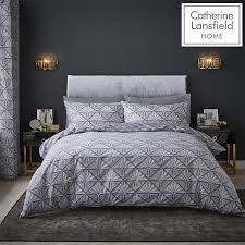 This is for you @madisonmeyer. Catherine Lansfield Duvet Set Reversible Art Deco Grey Bedding Pillows Curtains Ebay