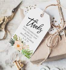 Thank You Favor Tag Template Fully Editable Thank You Tag Printable Thank You Tag Instant Do Bridal Shower Tags Bridal Shower Favors Diy Bridal Shower Favors