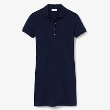 Finaliser l'achat sans être inscrit. Robe Polo Lacoste Femme Slim Fit Bleue Marine Ef5473 00 166 Dmsports