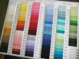 Moda Solid Colour Chart Chart Color Kona Cotton