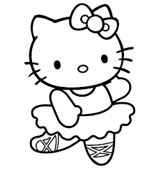 Home » coloriages hello kitty » pages 1 to 1. Coloriage Hello Kitty Danseuse De Ballet Dessin Gratuit A Imprimer