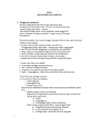 Pdf Buku Ajar Pengantar Bisnis Bab 1 Ekonomi Dan Bisnis Agustina Widy Academia Edu