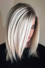 Platinum Blonde Bob Dark Roots Hair Styles Long Hair Styles Medium Hair Styles