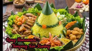 Resep Dan Cara Membuat Tumpeng Nasi Kuning Komplit Praktis Mudah Youtube