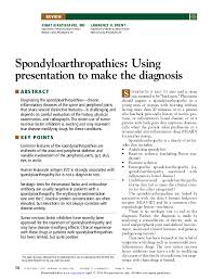 Cleveland clinic journal of medicine. Pdf Demographic Features Of The Spondyloarthropathies General Prevalence Ankylosing Spondylitis Reactive Arthritis Psoriatic Arthritis Enteropathic Undifferentiated Relative Prevalence Percentage Of Male Patients Roberth David Escarria Panesso