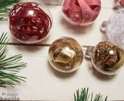 Painted glass christmas figurines set of 6 christmas baubles miniature ornament tree decorations (style a). 10 Ways To Fill A Clear Glass Christmas Ornament