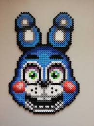 Toy Bonnie Perler By Sanjuurashoumon On Deviantart Fnaf Crafts Diy Perler Beads Bead Art