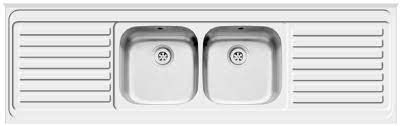 The double sink does not drain properly. Pyramis Double Bowl Double Drainer Sink Large Sink Dublin Ireland