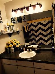 Grey Yellow And Black You Are My Sunshine Themed Bathroom Needed A Happy Color For The Space Where Bathroom Decor Apartment Bathroom Decor Restroom Decor