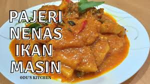 Sesuai ke makan terung & nenas dengan kari? Pajeri Nenas Ikan Masin Sangat Menyelerakan Pineapple Salted Fish Paceri Very Appetizing Youtube