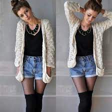 Shorts In The Winter Fashion Shorts With Tights Cute Outfits