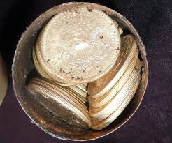 The area where the coins were found has been marked as an archaeological study location. California Couple Finds 10m In Gold Coins Buried In Yard