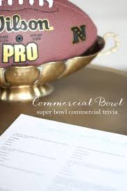 They remain useful and affordable today. Free Printable Super Bowl Commercial Trivia Julie Blanner