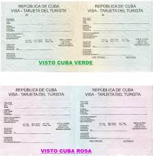 Visto Per Cuba 2019 Serve La Targhetta Cuba Di Colore Verde O Rosa
