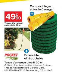 Offre Tuyau D Arrosage Ultra Lll 30 M Pocket Hose Chez Castorama