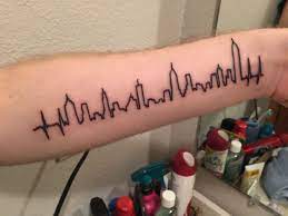 My Heart Beats For New York City Piercing Tattoo Tattoos And Piercings Cool Tattoos