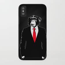 Digital Illustration Of A Chimp Dressed In A Suit With A Red Tie Chimp Suit Monkey Tie Illustration Chimpanzee S Iphone Cases Iphone Case Covers Iphone