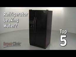 I got to the problem and at least it's a cheap fix. Whirlpool Refrigerator Refrigerator Leaking Water Repair Parts Repair Clinic