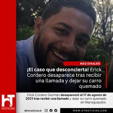 El 17 de agosto de 2021, Erick Cordero Guzmán , un joven contador de 24  años, recibió una llamada que cambiaría su vida para siempre. Tras  atenderla, salió de su hogar, pero