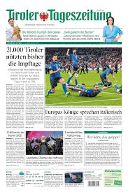 Juli die jeweils fünften turniere für die altersklassen u12, u14 und u18 statt. Tiroler Tageszeitung Ausgabe Innsbruck 2021 07 12
