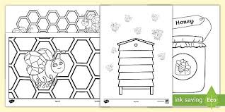 Keep a cat and pumpkin company on a magical night. Beehive Colouring Pages