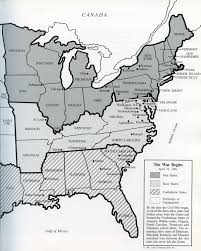 Map Of The United States At The Beginning Of The Civil War From A Separate Battle By Ina Chang Map Worksheets Us Map Worksheets