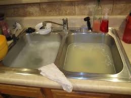 why the kitchen sink won't drain? and