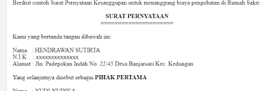 Sebagai contoh, surat perusahaan di bawah ini berisi pernyataan resmi bahwa perusahaan akan demikian surat tanggung jawab ini kamu buat dengan penuh kesadaran dan tanpa paksaan dari saya selaku kepala sekolah bertanggungjawab atas jawaban dan pernyataan yang diberikan. Contoh Surat Pernyataan Kesanggupan Kebersediaan Bacanulis Com