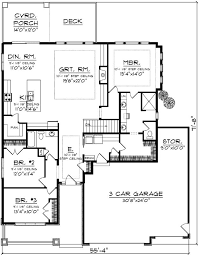 Like This A Lot French Doors To Prev Covered Porch Now Enclosed Office Deck A Little B Ranch Style House Plans Ranch House Plans Basement House Plans